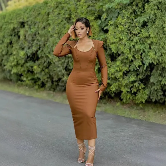 Womens Long Sleeve Spandex Bandage Dress Floor-Length Empire Waist U-Neck from Dhgate Basic & Casual Dresses - price 90.56 Womens Long Sleeve Spandex Bandage Dress Floor-Length Empire Waist U-Neck from Dhgate Basic & Casual Dresses - price 90.56