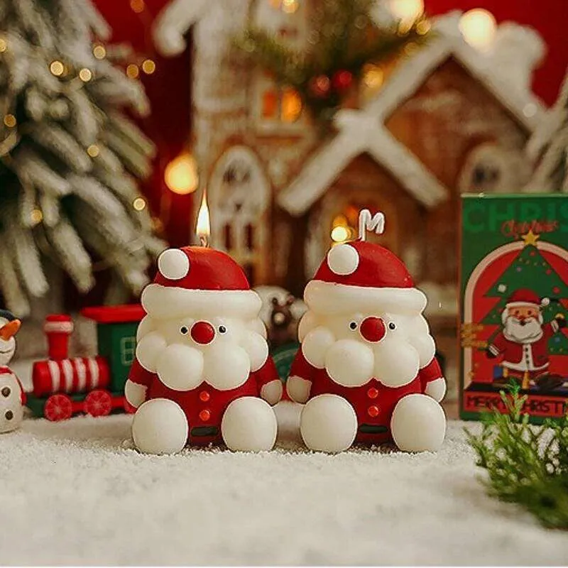 ビレロイ&ボッホ クリスマスキャンドル サンタ くま 子ども 雪だるま