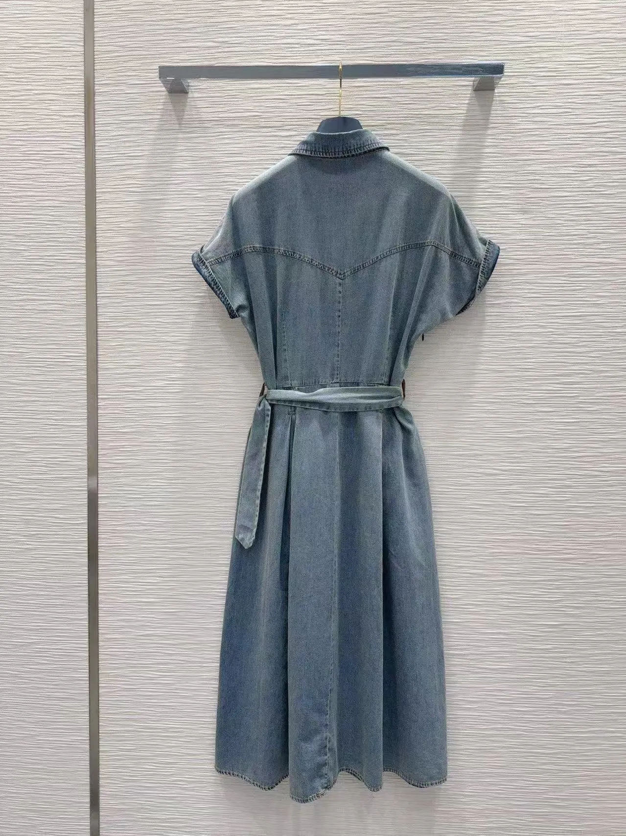 unique denim dresses Deconstructed Denim Dress