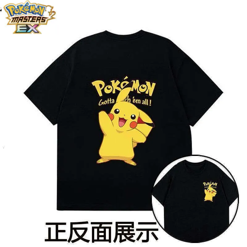 夏新ポケモン男の子半袖子供ピカチュウ Tシャツ幼児ビッグキッズ