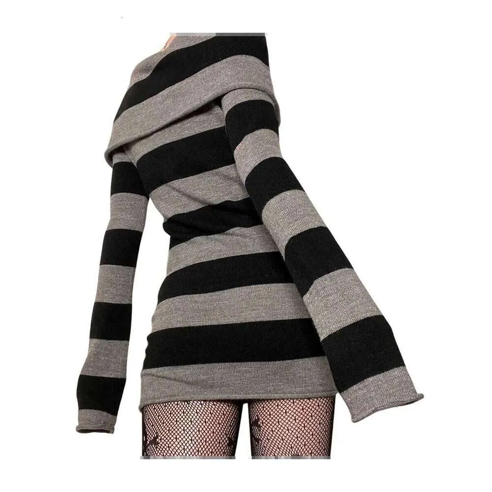 off shoulder long sleeve striped knit mini dress Amazon.com: Kimydreama Women Long Sleeve Bodycon Striped Mini Dress Off Shoulder Slash Neck Fairy Grunge Knitted Wrapped Short Sweater Dress (Black, S) : Clothing, Shoes & Jewelry