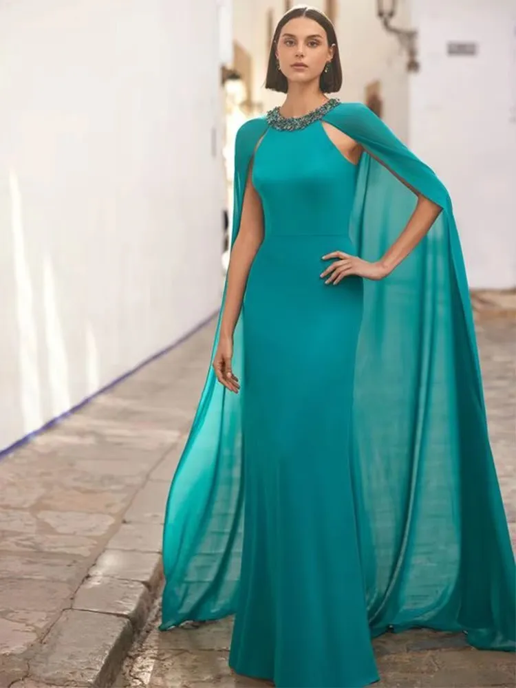 turquoise green dress for wedding guest Women, Chiffon... From Donnaweddingdress17, Rs.11,283.7 GL-03.03.25