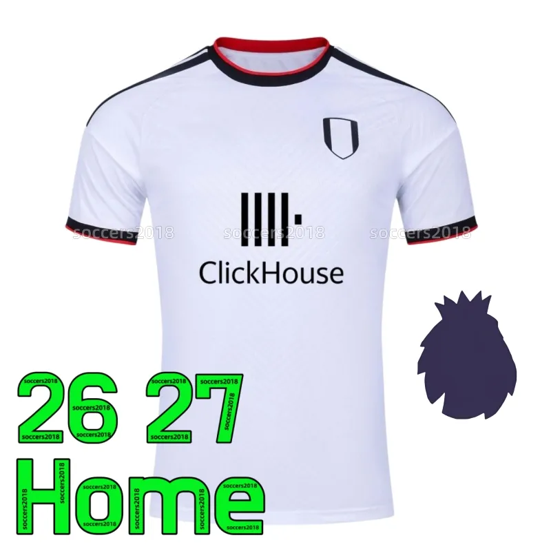 26 27 Fulham SMITH ROWE Soccer Jersey ROBINSON From