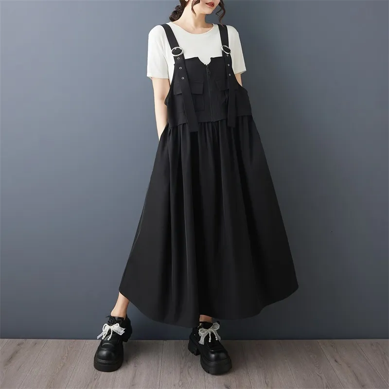 Summer Dark Style Plus Size Suspender Dress, Slimming... From Sunshine_girls, Rs.5,962.6