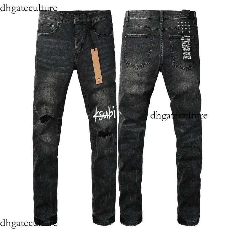 Mens Distressed Ripped Biker Denim Jeans, Designer... From 