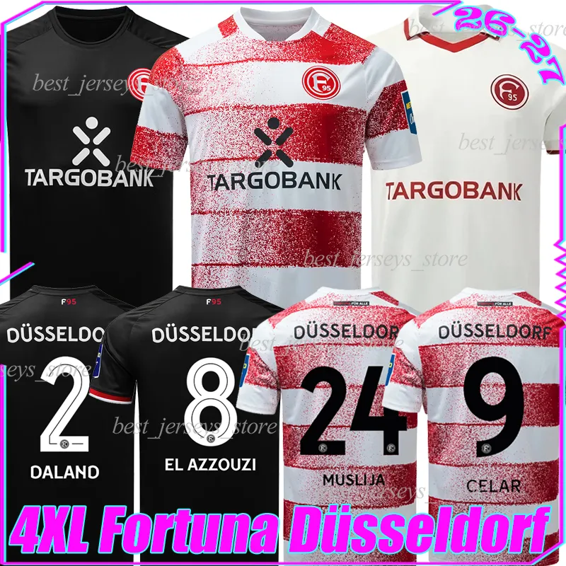 4XL 26/27 Fortuna Dusseldorf MUSLIJA Soccer Jerseys From