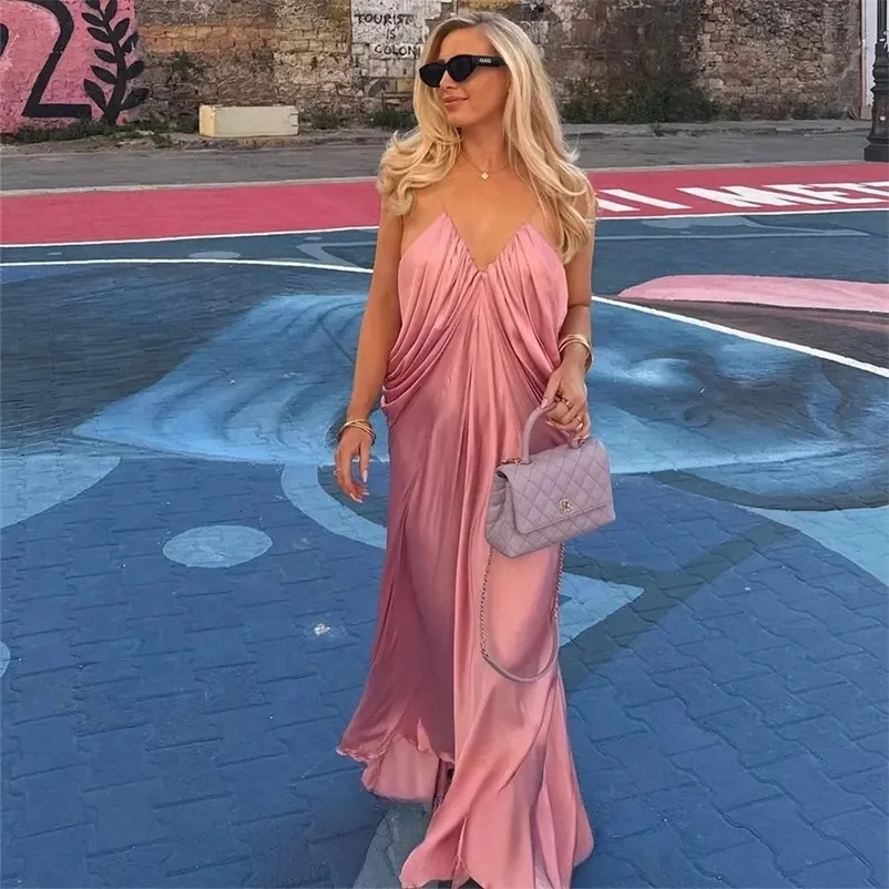 sexy pink club dress Chic V Neck Backless Loose Long Party Dress... From Deng03, Rs.3,441.31 DESIGN:ROMPER SPAGHETTI STRAP MINI DRESS Cora
