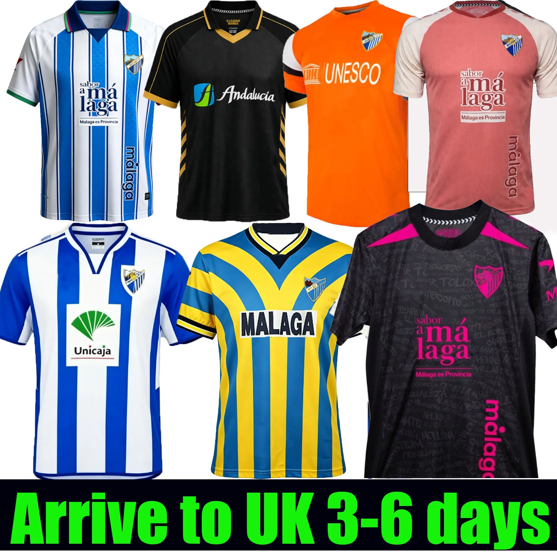 Malaga CF Soccer Jersey 2026 2027, Kids And Mens From Maomaojin
