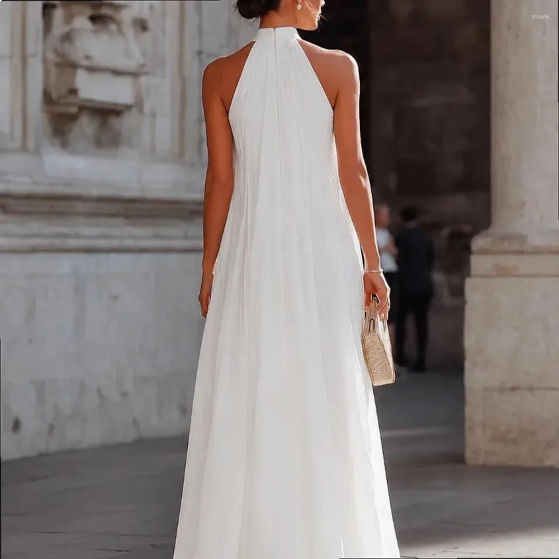 white halter neck flowy dress Womens Sleeveless Maxi Dress, Flowy... From Zhoufe, Rs.2,447.08 MarkdownPotential6-4-24