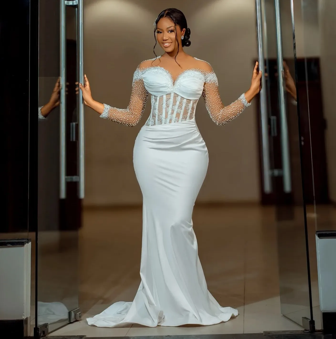 African Wedding Dress Bridal Gown for Bride