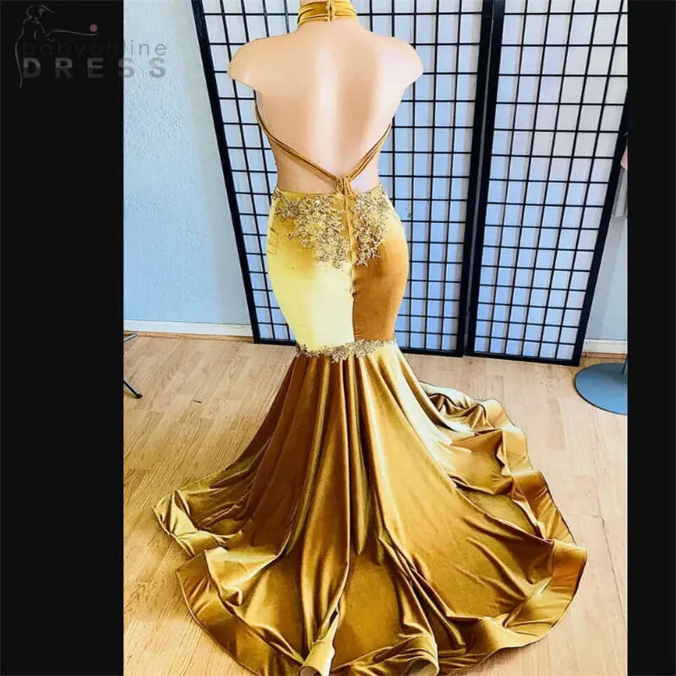 gold velvet prom dress Mermaid Evening For Black Women,... From Babyonline, Rs.8,436.05 Wedding gift