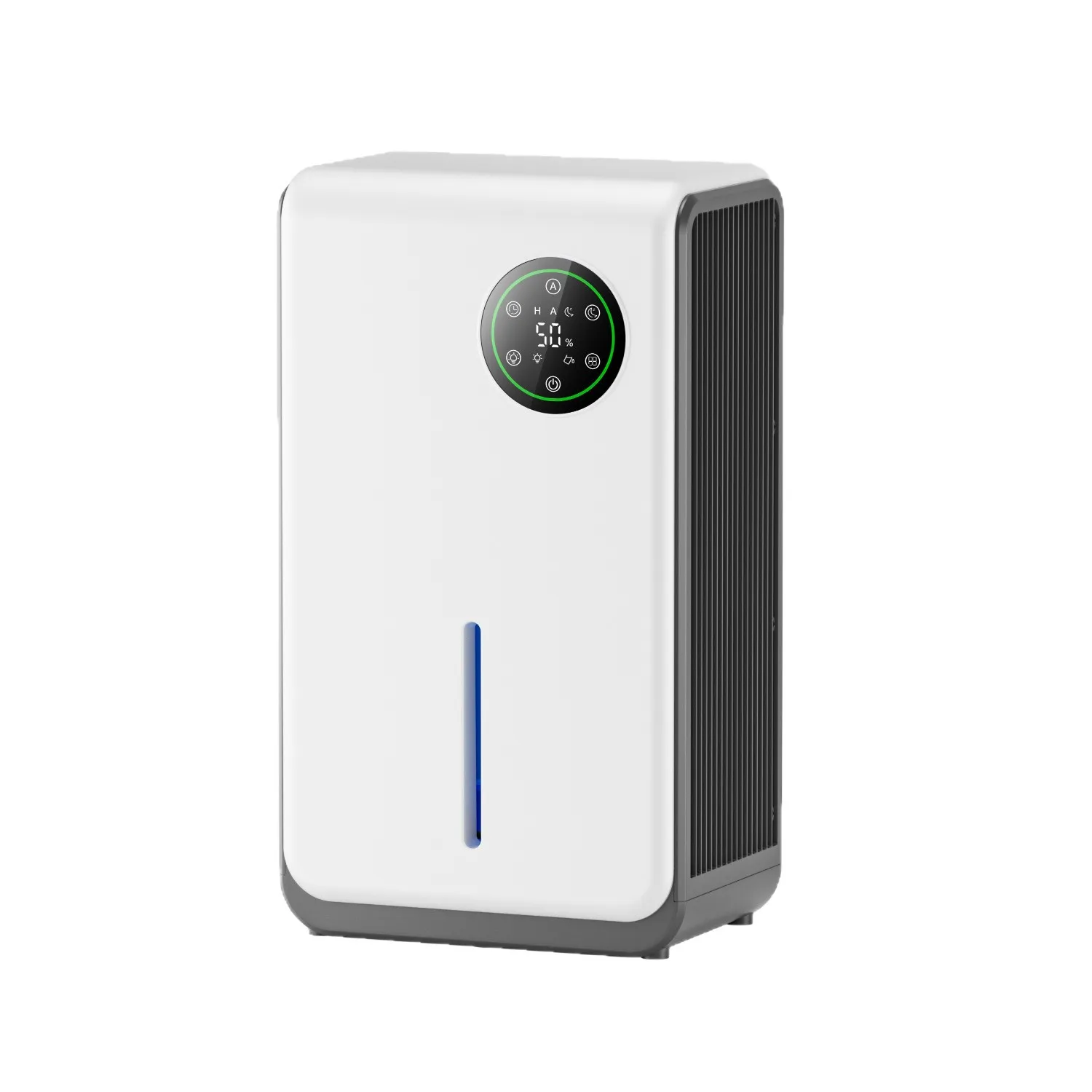 Compact Quiet Home Dehumidifier 24H Timer Remote Control Air Purifier Moisture Absorber for Bedroom Basement
