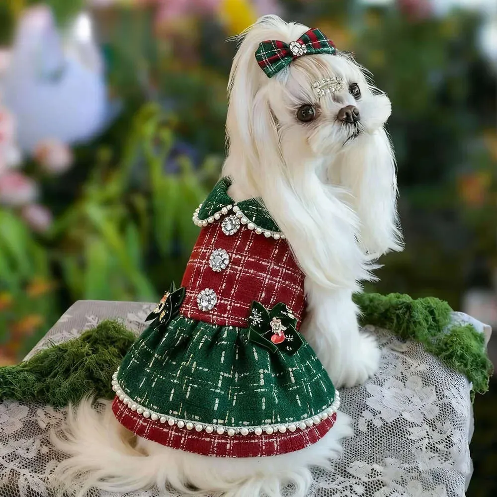 Christmas Fleece Lined Small Dog Dress, Two Color... From Swiftstyleclothing, Rs.2,479.86