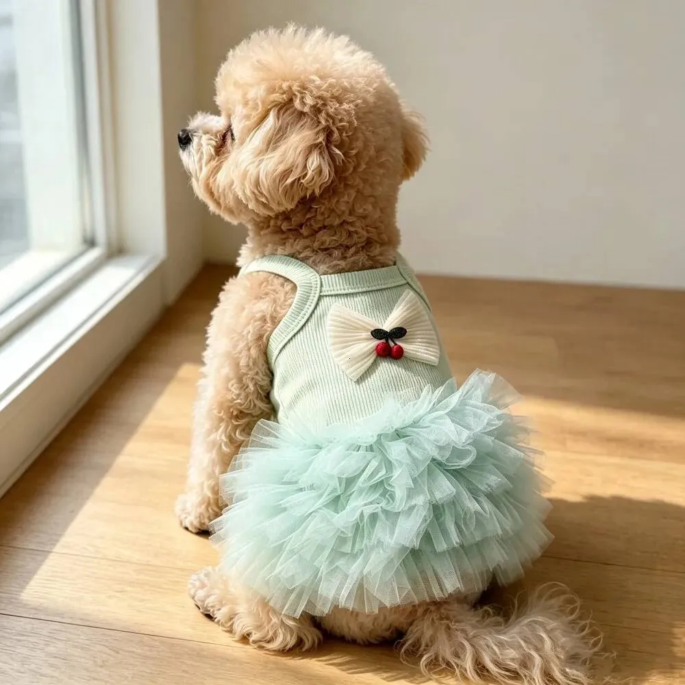 mint green dog dress Summer Pet Princess for Dogs and Cats Summer 25