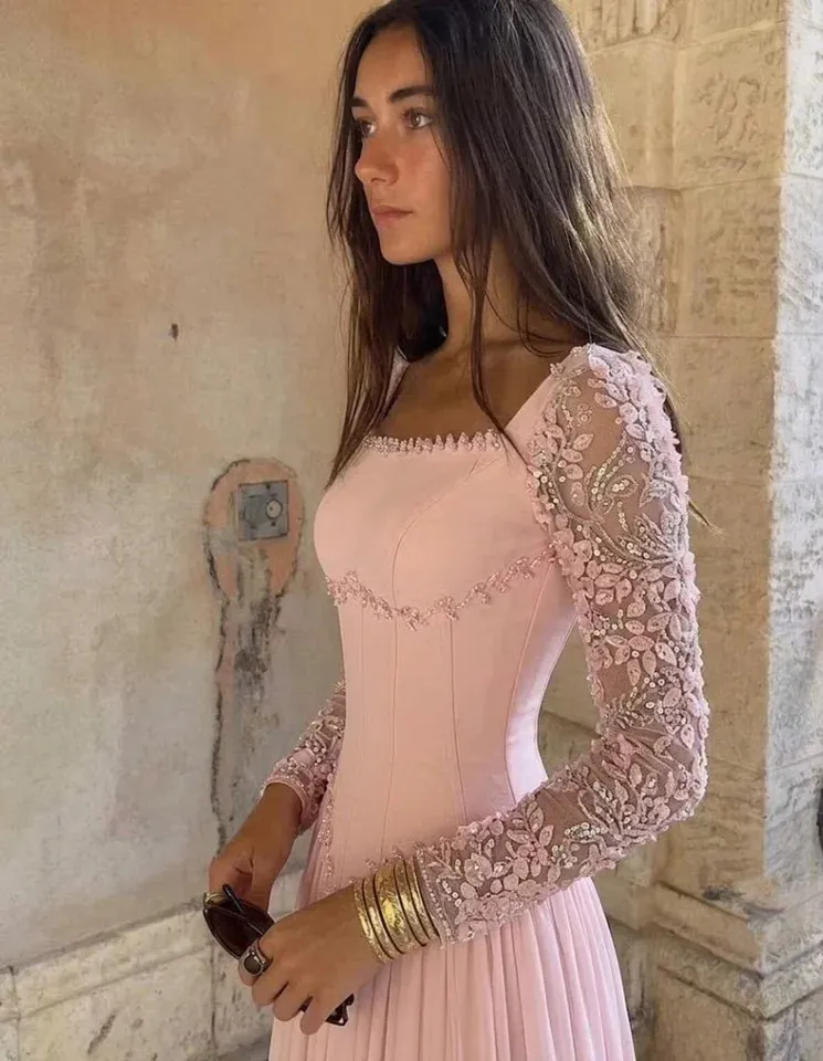 elegant long sleeve bridesmaid dresses Lace Dress, Square... From Lu02, Rs.16,670.99 In Bulk modest bridesmaid dresses with sleeves