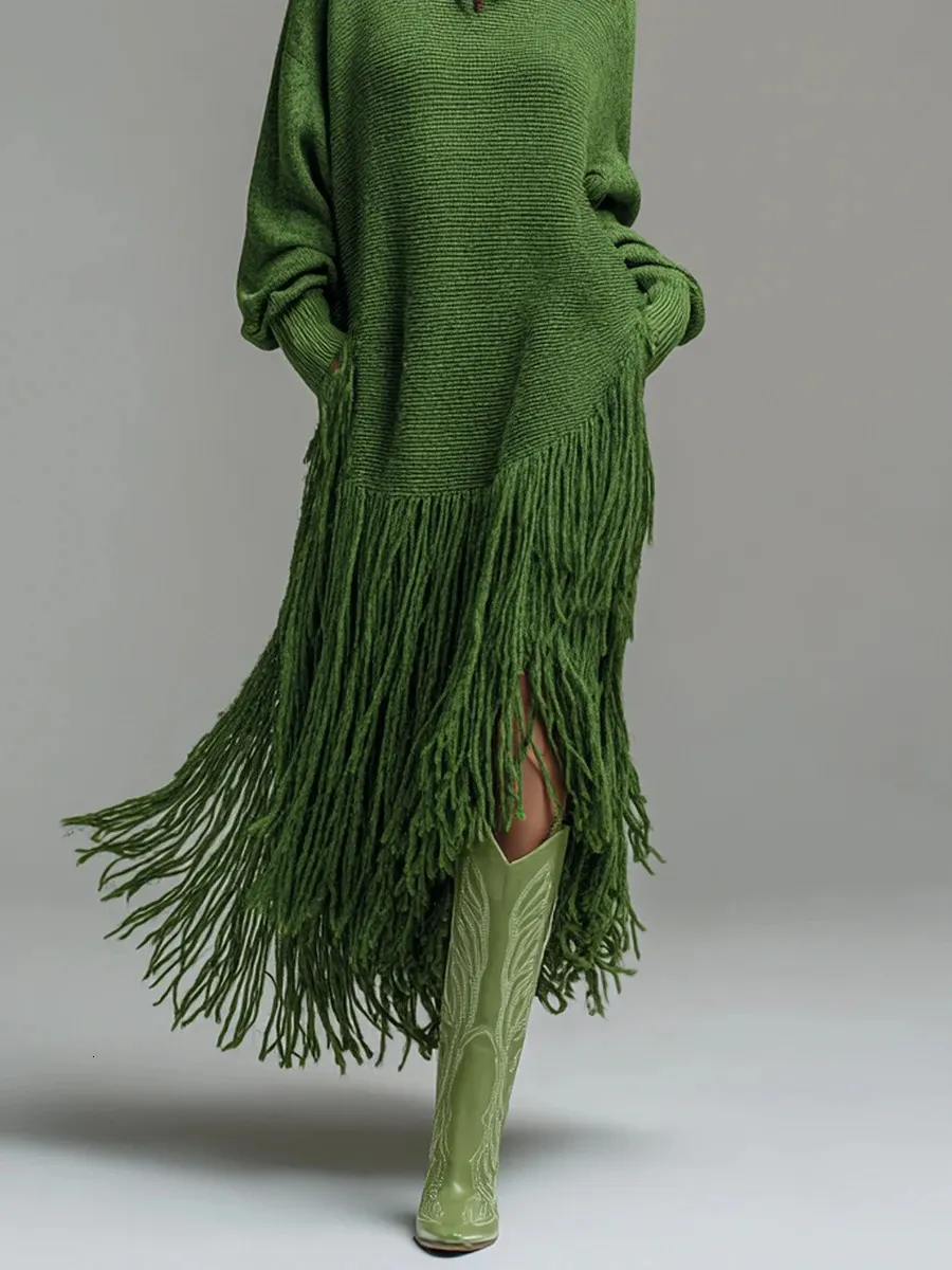 oversized knit maxi dress Womens Turtleneck Fringe Dress,... From Shewang05, Rs.4,234.5 In Bulk grey sneakers
