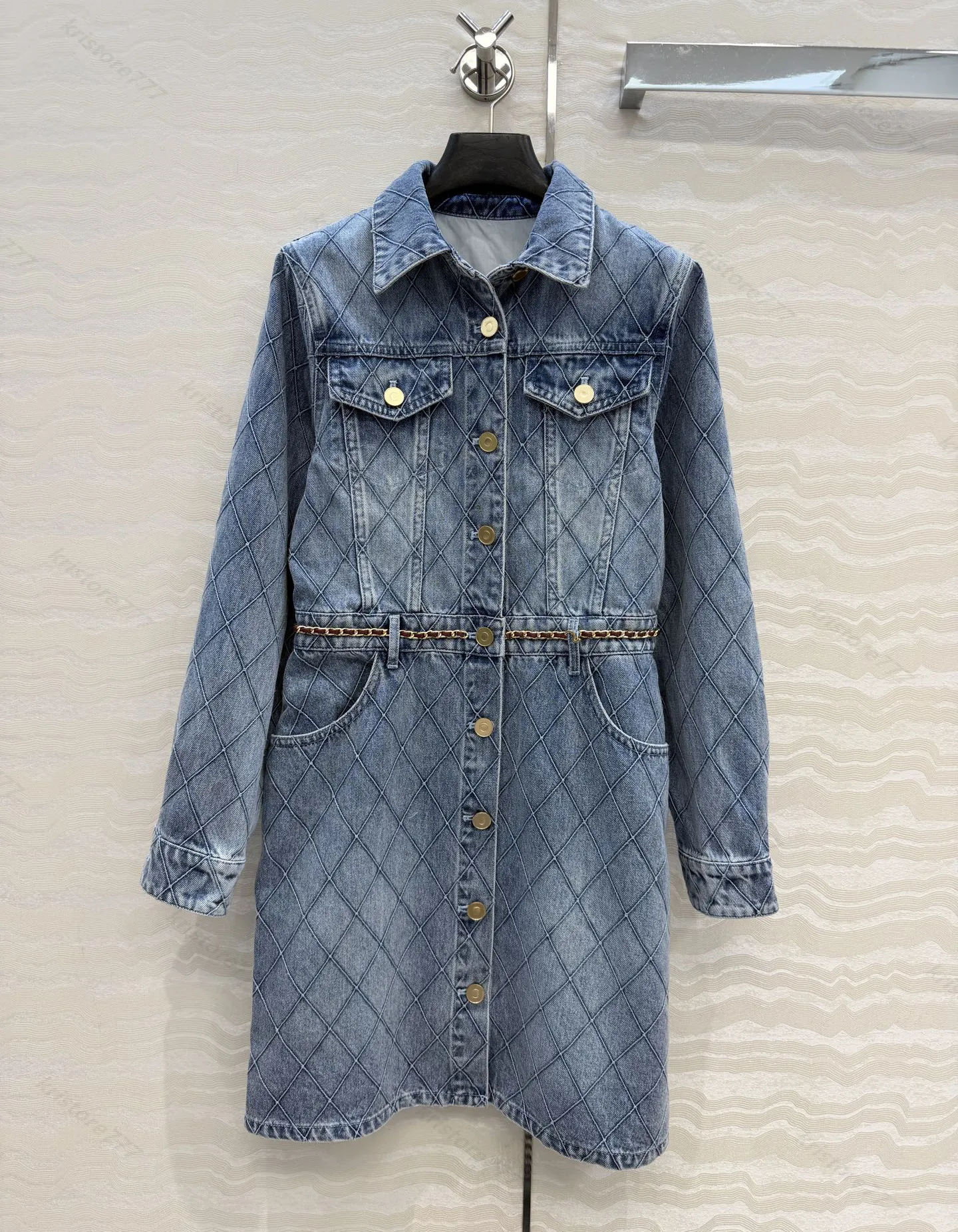 High End Diamond Jacquard Stylish Denim Dresses With... From Kristore777, Rs.13,052.13