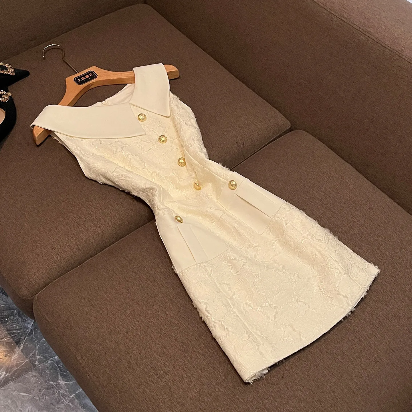 Summer Panelled White Eyelet Dress Ivory Solid... From Bethebeauty, Rs.4,935.96 In Bulk