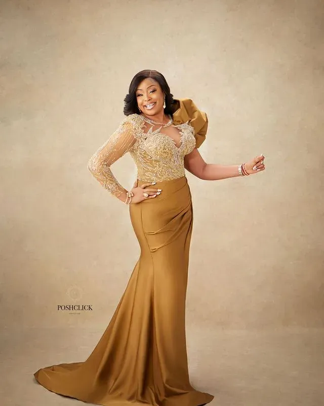 gold long sleeve mother of the bride dresses Elegant Dress, Mermaid... From Crystalxubridal, Rs.11,072.68 fifty plus mother of the bride outfits