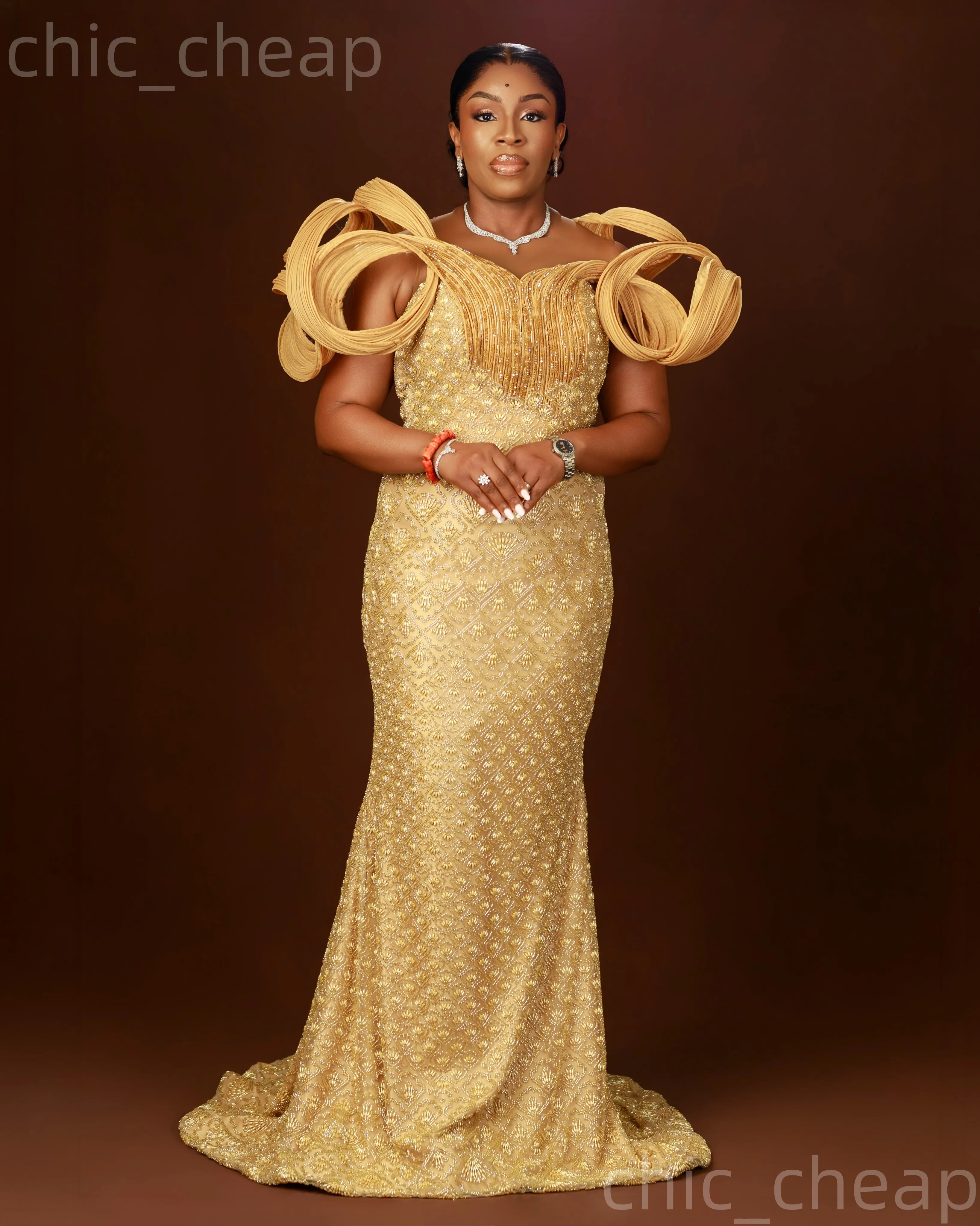 gold beaded mother of the bride dress Plus Size Mermaid Dress,... From Chic_cheap, Rs.24,399.49 Color:Periwinkle/Lilac No Embellishment MIDI DRESS Alexandria Ocasio-Cortez's Style, Fashion