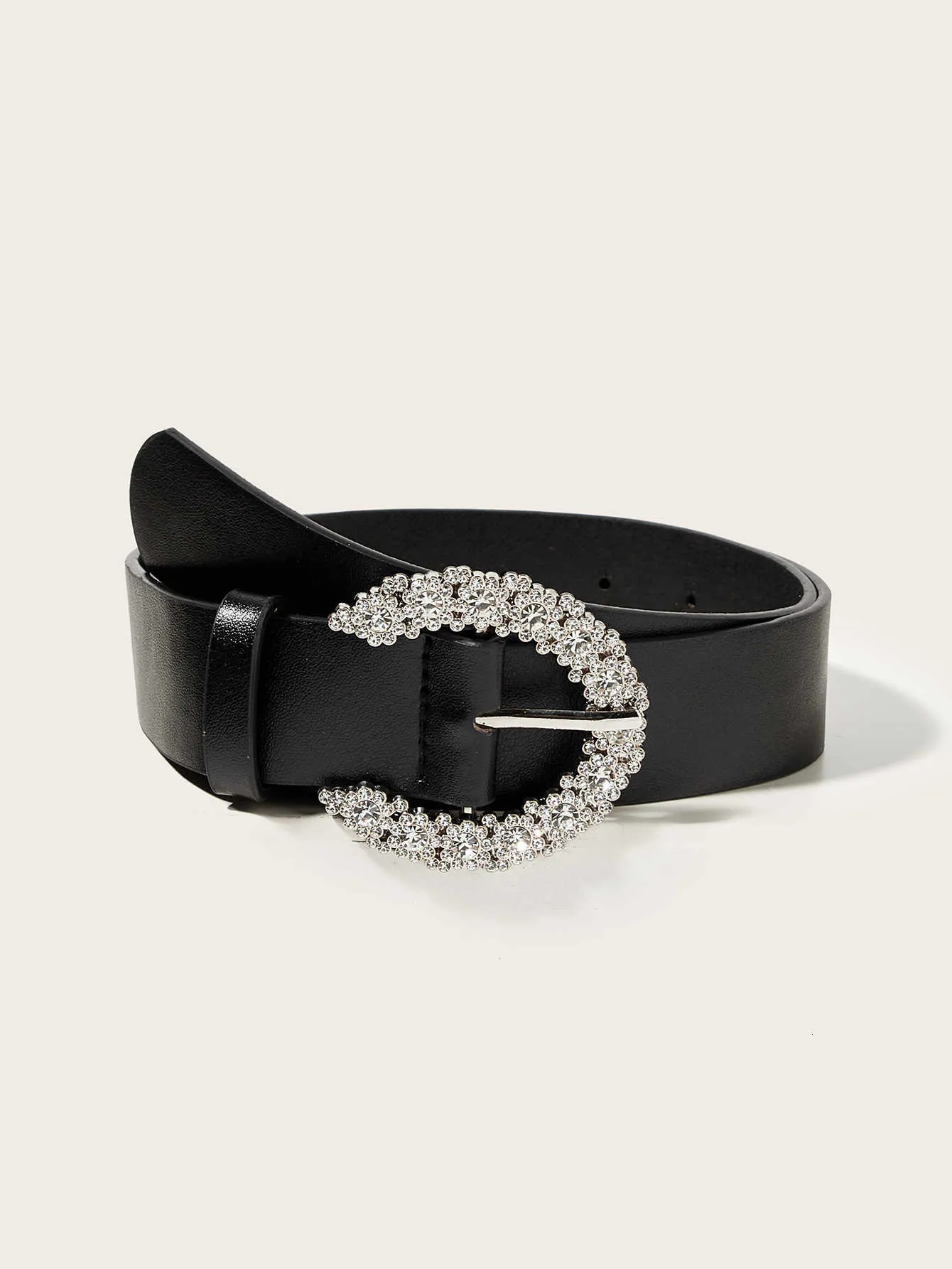 black rhinestone belt for dress Women PU Leather Sparkly... From Venture01, Rs.357.15 Buckle Size:4-5 Years (120cm) Fall 2026 Red Cocktail Dresses Black border studded strap
