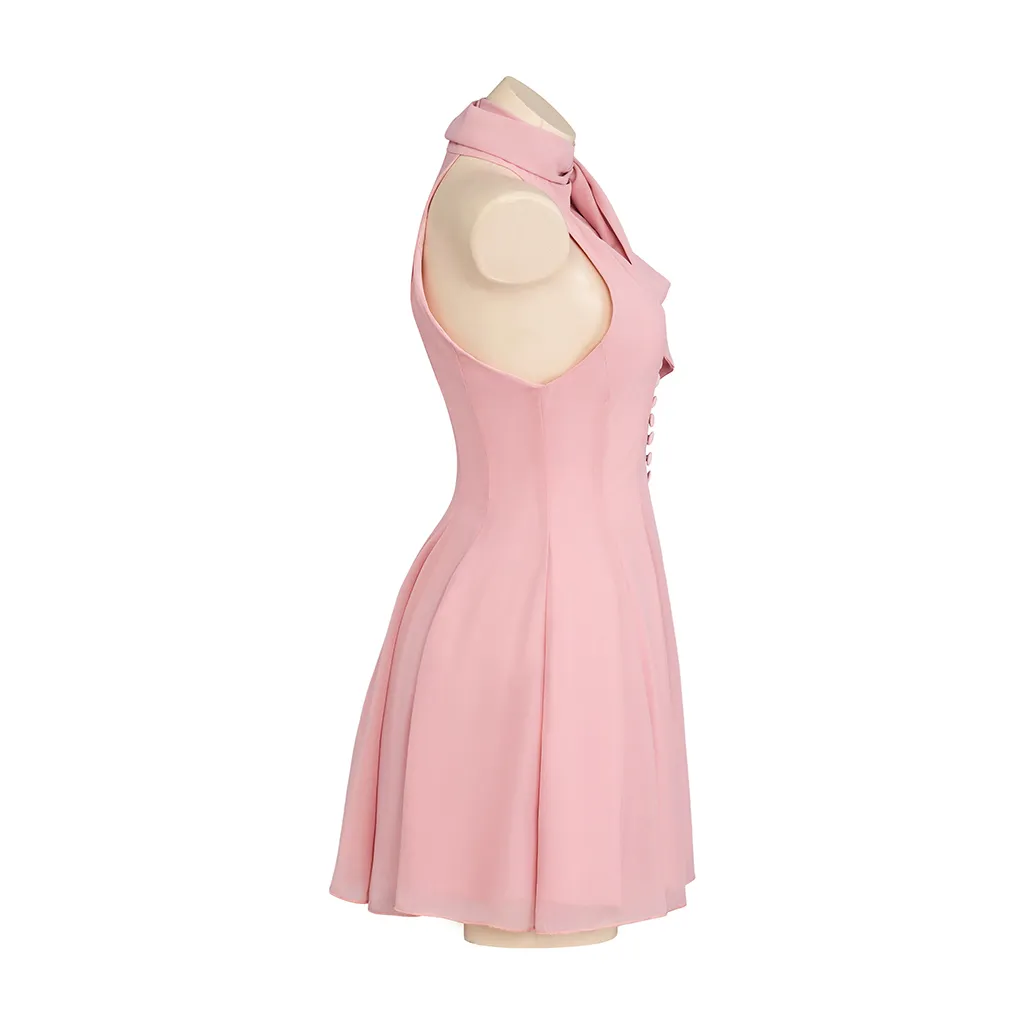 anastasia steele pink halter dress Sexy Sleeveless For Women, Short... From Whdhfs, Rs.4,924.21 MWC_Light Blue