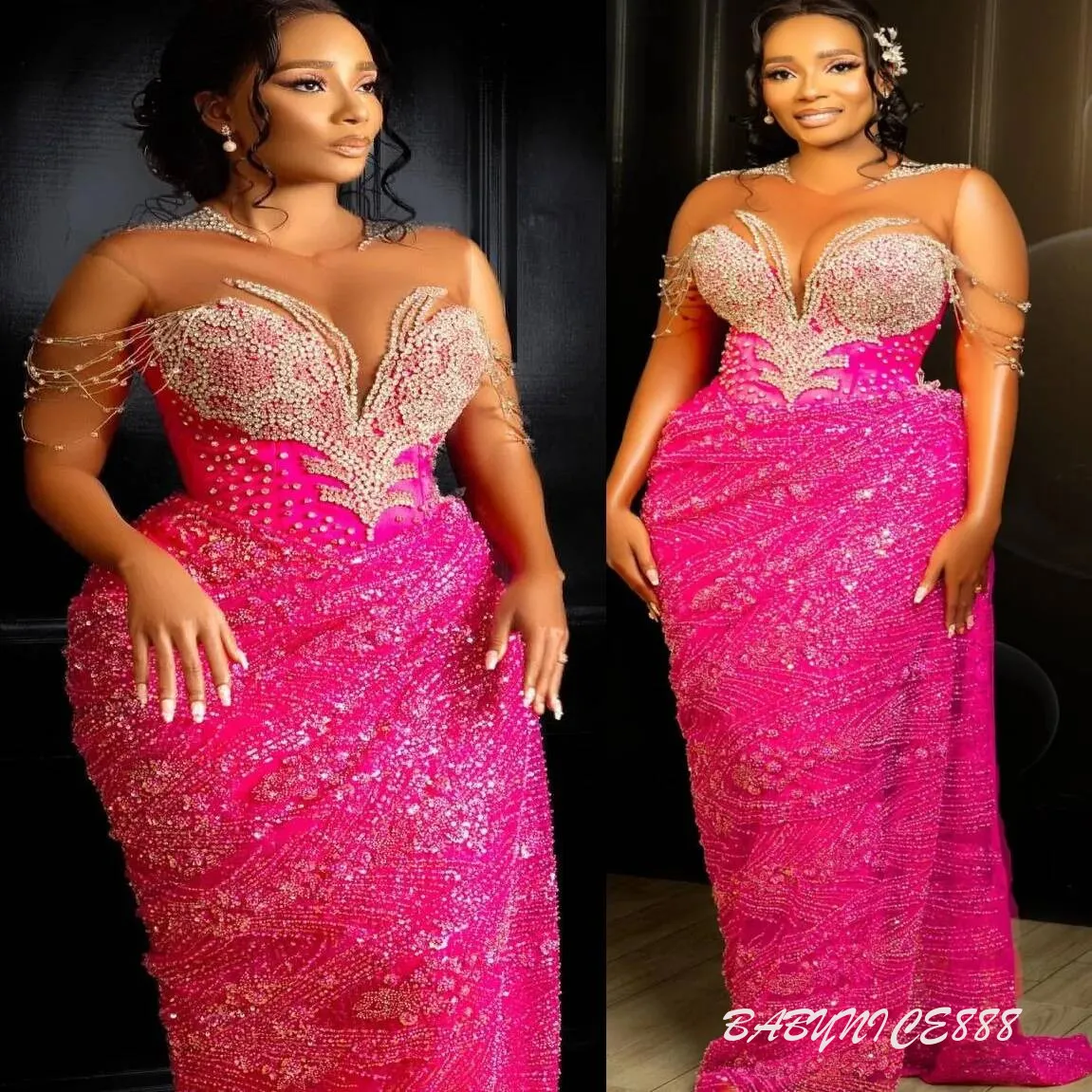 engagement dresses beaded Fuchsia Sheath Pink Sparkly Prom Dress With... From Babynice888, Rs.20,761.02 vestidos de novia 2022 90s Vintage White Wedding Size:One Size (UK 8-16) featuring a V