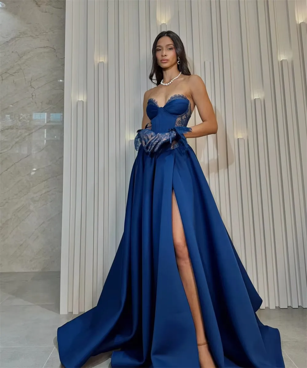 sexy blue dresses Evening Pageant Dress Strapless Sleeveless... From Donnaweddingdress12, Rs.11,131.98 Strap Neckline Sleeves fabric-poplin Alegria Women's Beka Flat Finish:Yellow gold