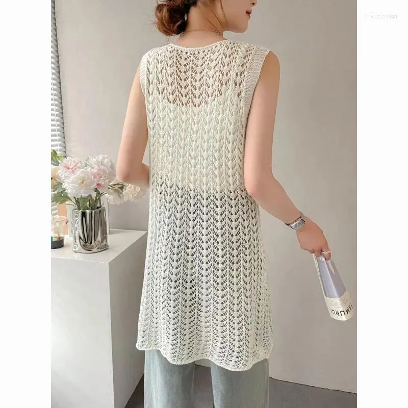 Womens Knitted White Crochet Tank Top Dress Sexy... From Dh912221381, Rs.1,291.52 In Bulk
