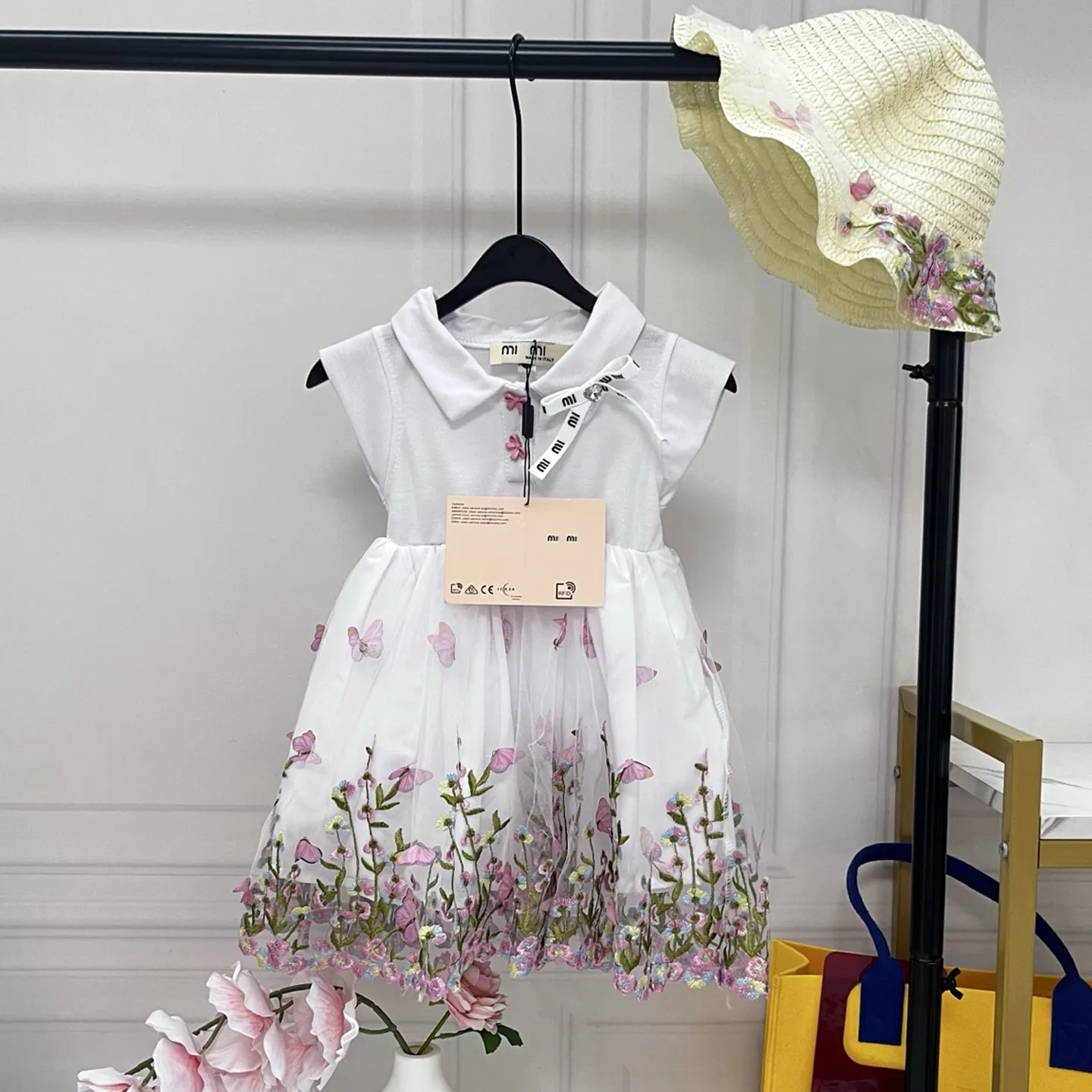 Flower Print Designer Prairie Dress For Girls ... From Kmmart, Rs.2,672.26