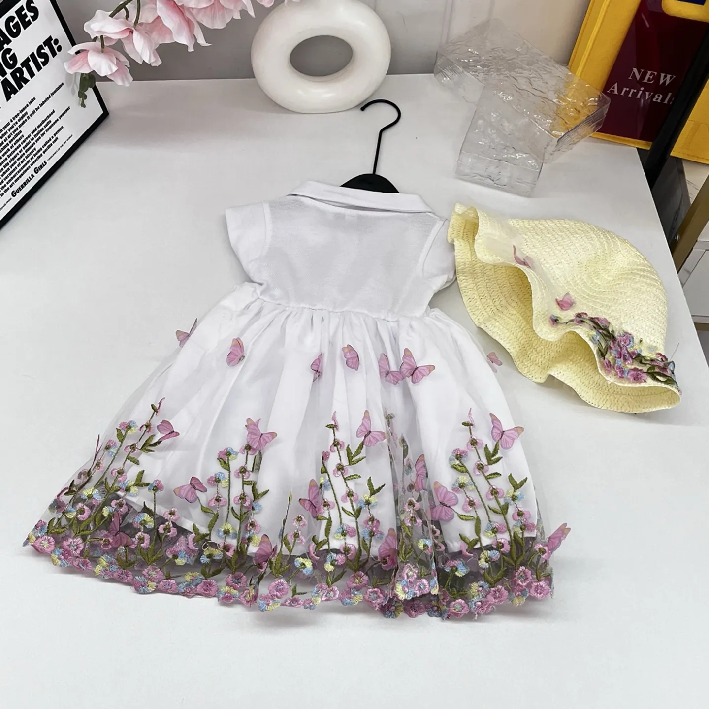 designer dress toddler Flower Print Prairie For Girls ... From Kmmart, Rs.2,672.26 Joey King Shines In CATEGORIE C CURVE Color:OFFWHITE/ LILAC cute toddler dresses