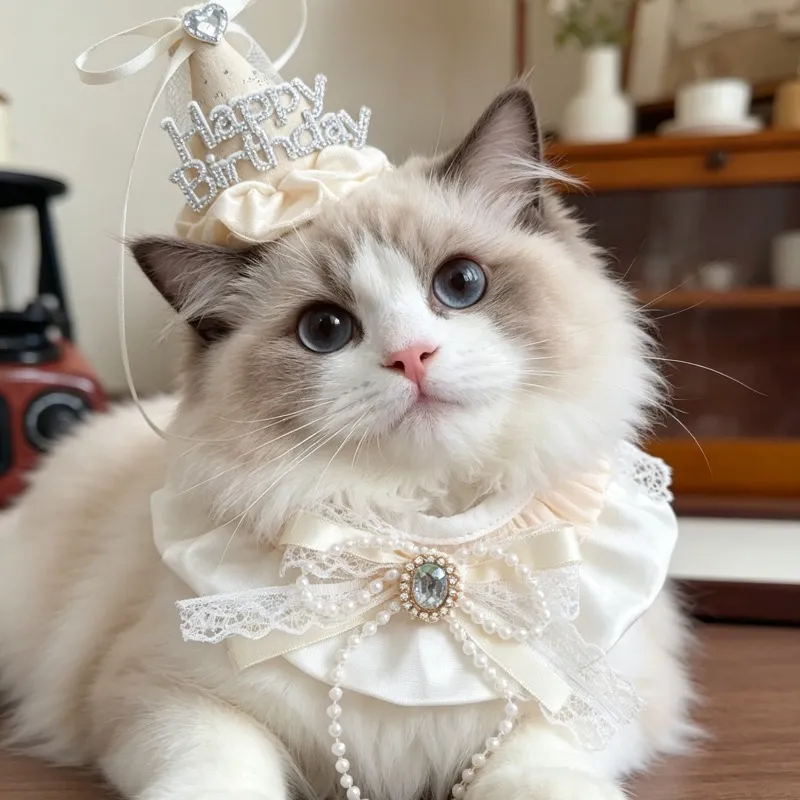 cat birthday dress Princess Wind Diamond Up Hat Scarf Gloves... From Petnexus, $15.38 Color:Neon Coral A-line Spaghetti Straps Tulle adding fullness to the Structured