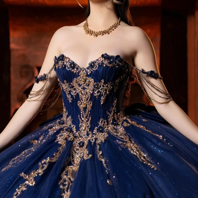 royal blue sweet 16 dresses Glittering Off Shoulder Quinceanera Ball... From Zaomeng321, $288.02 so produce time will