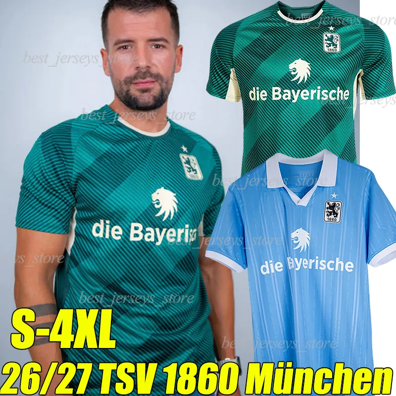 TSV 1860 Munchen Retro Soccer Jerseys 4XL 1992 1996 From