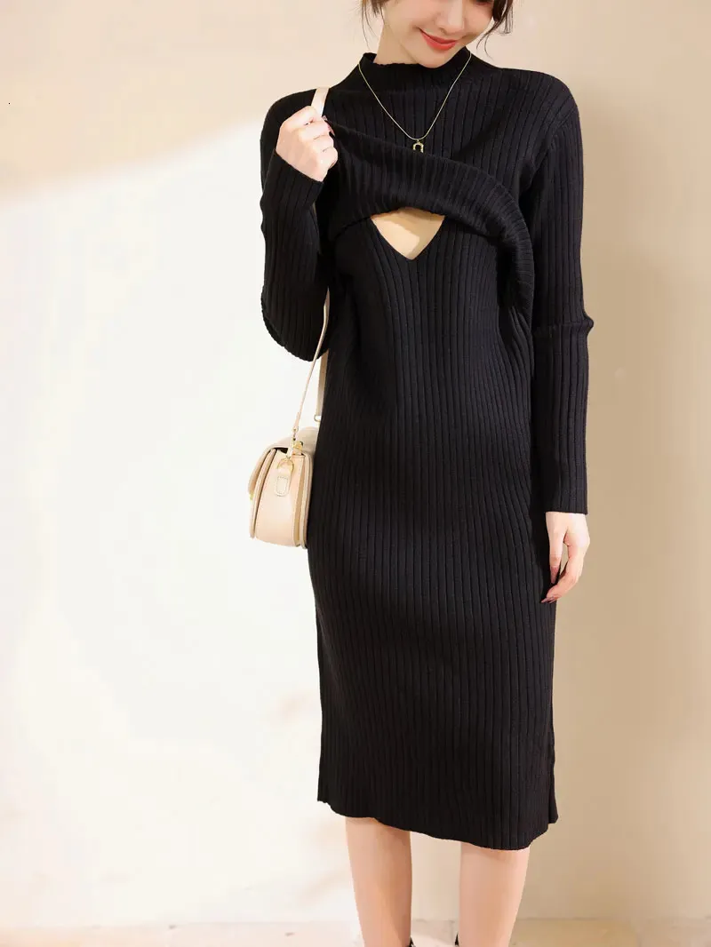 winter breastfeeding dresses Nursing Sweater Dress For Postpartum... From Huo08, Rs.4,046.44 Linen Summer Midi Dress Drawstring DRESS OPTIONS:Dress + Over Skirt Shirt dress but elevated