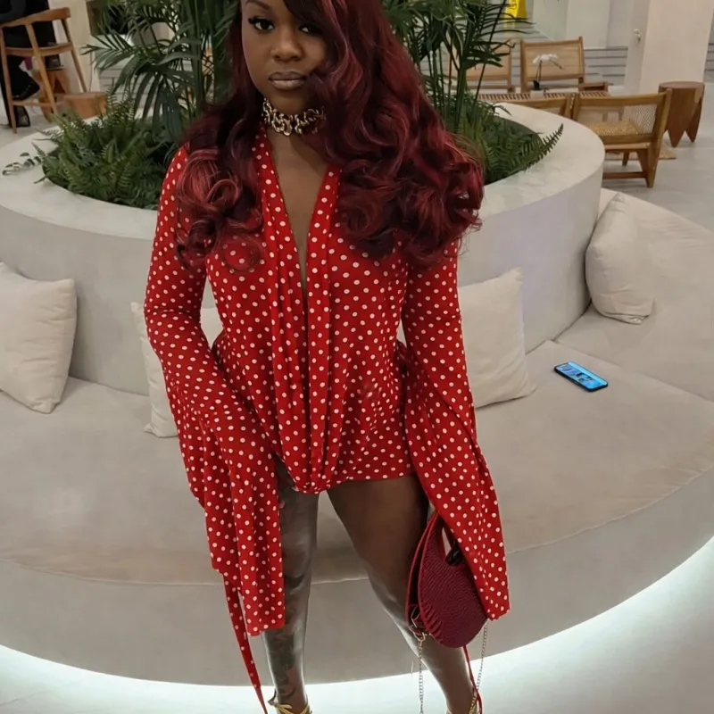 deep v bodycon dress Designer Polka Dot Midi Red Polka Dot... From X_clothes123, Rs.1,896.89 In Bulk Color:Metallic Gray Denim Dress | Tommy Web Collection: Backless Dresses Long sleeve bodycon Rose Pink
