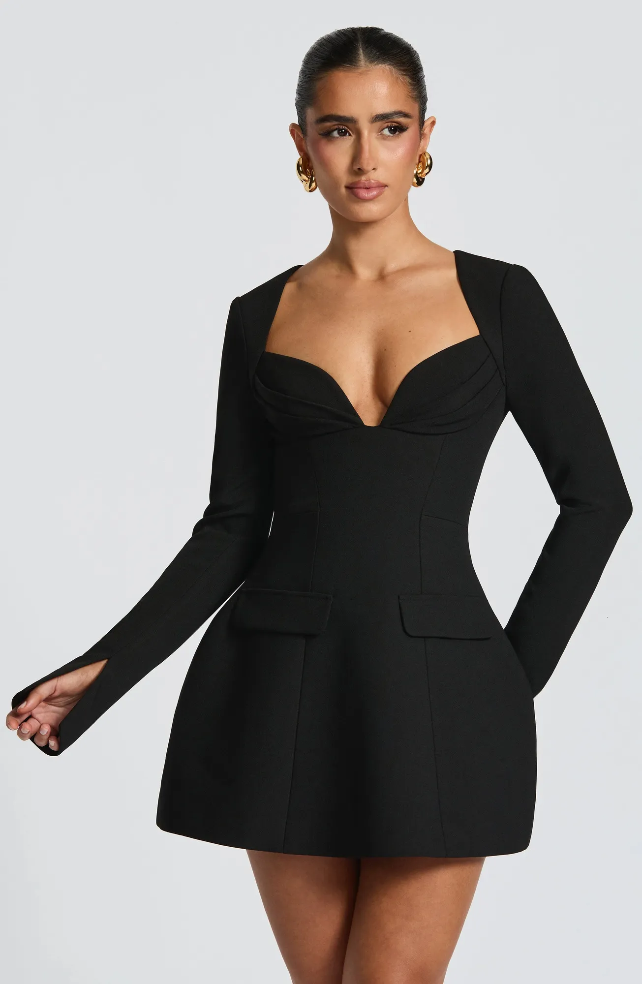 formal black plus size dress Ever-Pretty V-Neck Short Sleeve A-Line Lace Occasion Dress flattering plus size dresses