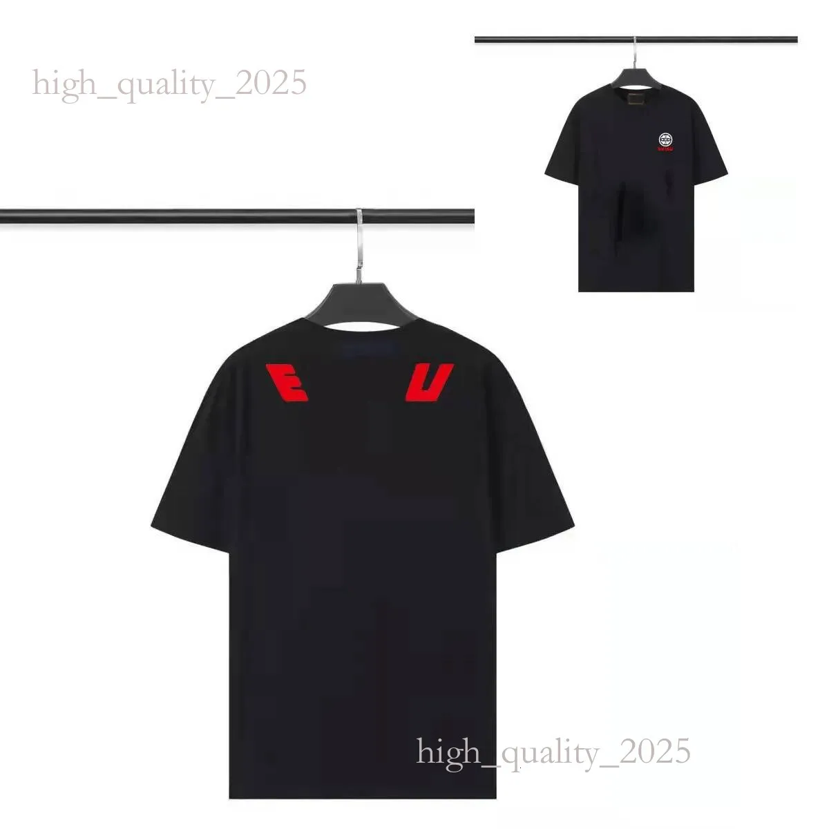 EVI Shirt Luxury Designer Mens Clothing Versatile Evi Tshirts Breathable Graphic Crew Neck Fashion Shirts Harajuku Cotton Printed Men Womens Various Styles b11