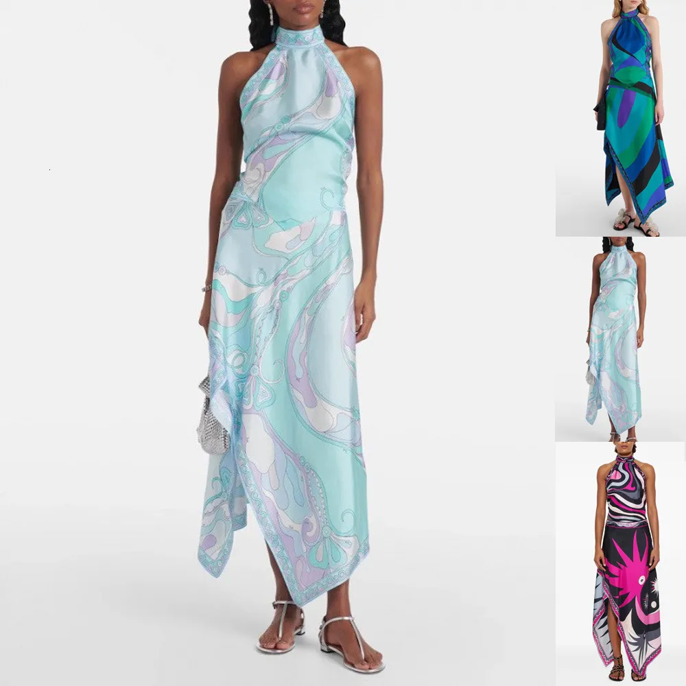 European American Style Printed Halter Neck Backless... From Designroom, Rs.3,215.85