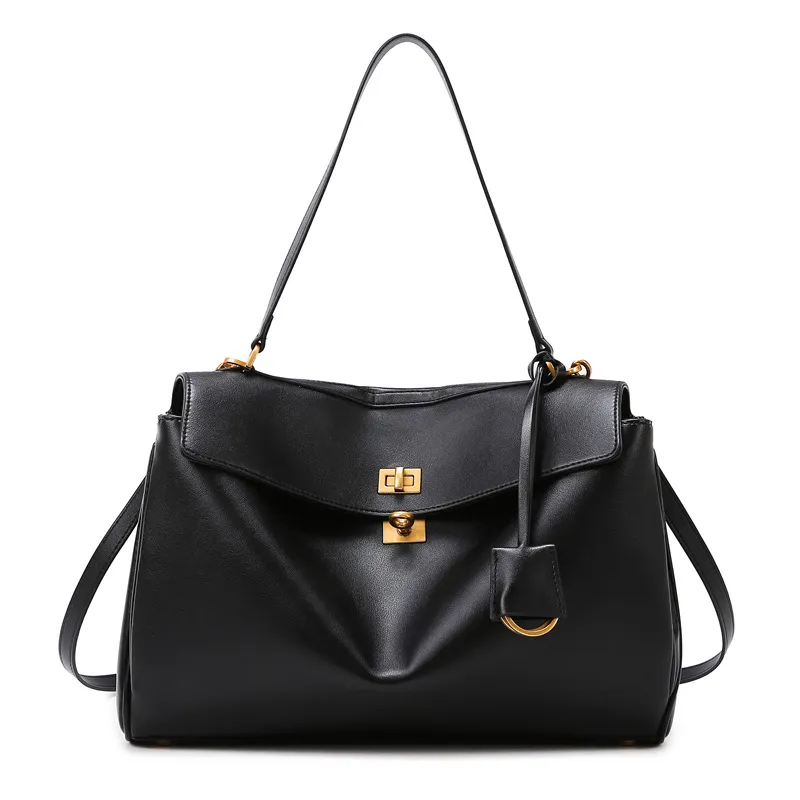 Classic Brown Faux Suede Bag