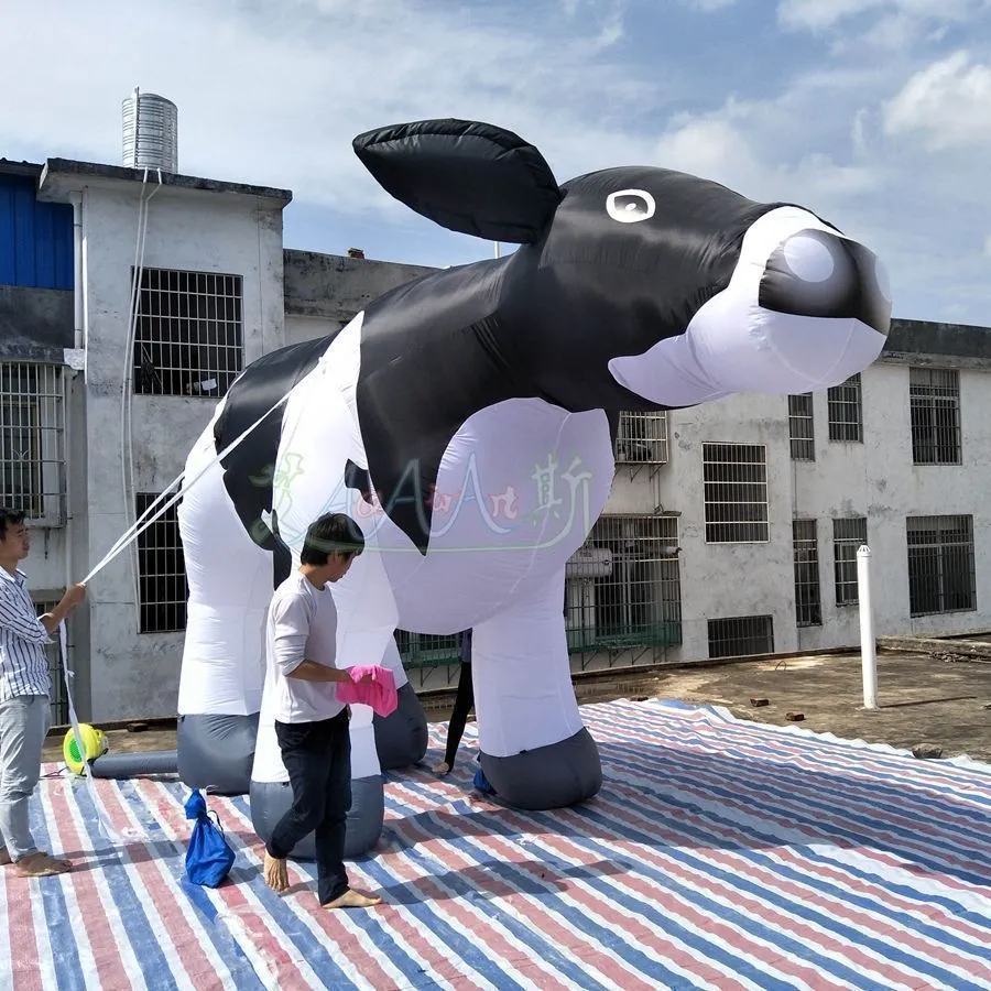 Giant Inflatable Cow Advertising Animal for Event Decoration with PE ...