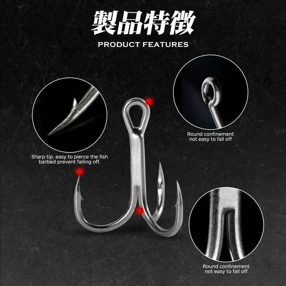 Hunthouse Treble Hook 3-Prong Steel Alloy Bulk for Ice Fishing Saltwater  Hard Lure from Dhgate Fishing Hooks - price 14.08