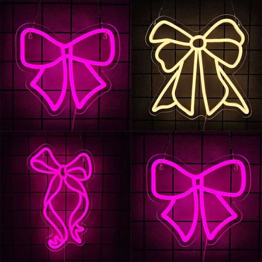 Led Ribbon Signage Ribbon Bow Signs LED Neon Light Decorative Nursery... From Numeria, $16 ...