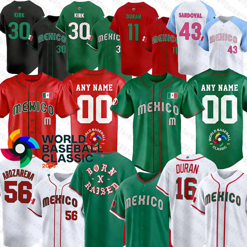 Team Mexico Baseball Jersey WBC 2026 Randy From Jerseysgo