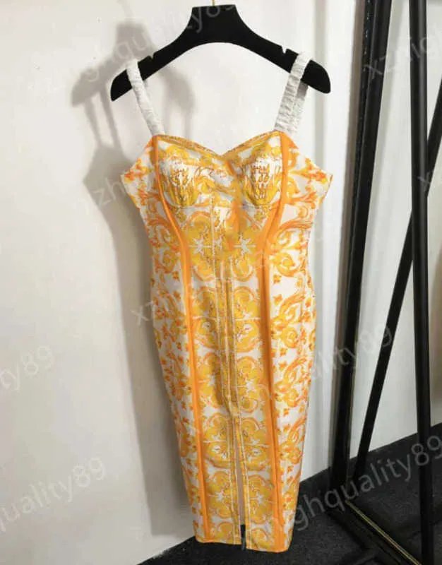 Dress Designer Dress For Women Lemon Yellow Print... From Xzhighquality89,  $32.81 | DHgate.Com