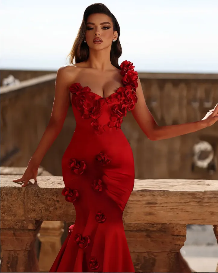 Sexy Red Mermaid Prom Birthday Dress 2026 One... From 87,23  | DHgate