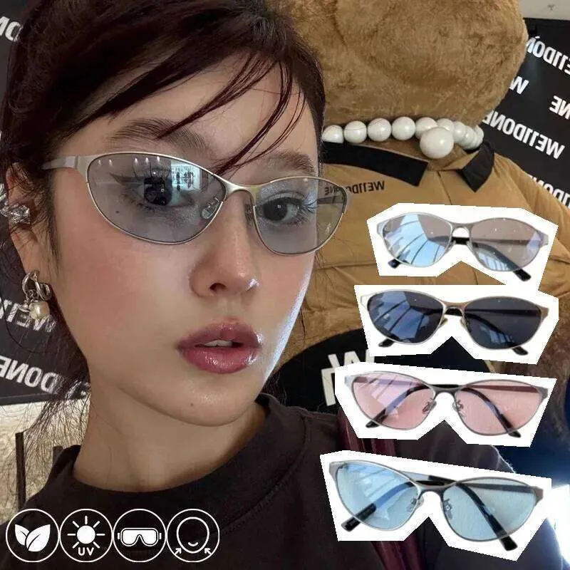 Y2K Cat Eye Sunglasses UV380 Protection Acetate PC Frame  display picture 1