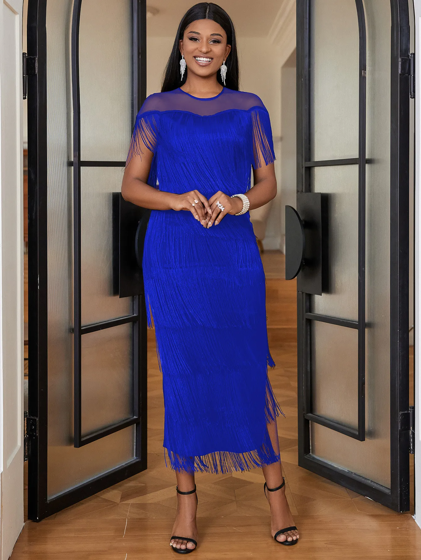 casual sunday dresses for women Fashion Women Summer Casual-Neck Print Short Sleeve Loose Dress Summer Dresses for Women 2024 Mothers Day Gifts for Women Birthday Gifts for Women