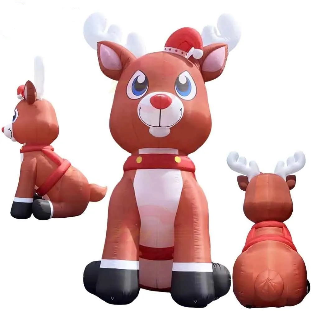 Reindeer Inflatable Realistic Giant Inflatable Red Nosed Reindeer Christmas... From Factory_shanghai ...