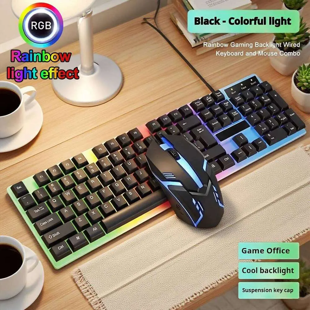 HOT Office Wired Keyboard And Mechanical Feel Floating Keycaps With ...